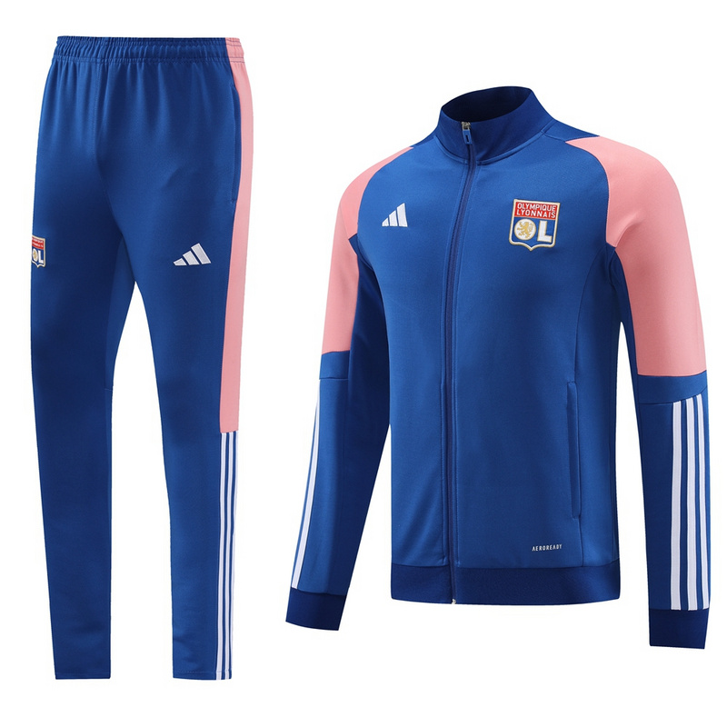 AAA Quality Lyon 23/24 Tracksuit - Blue/Pink